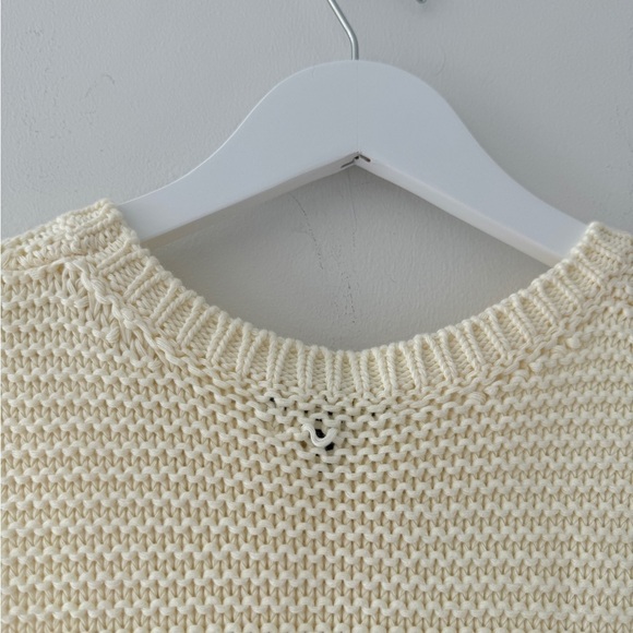 RAG & BONE Ivory Cotton Knit Sweater  Tank M - Picture 7 of 7